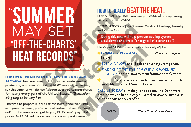 Summer Heat Records Card Inside