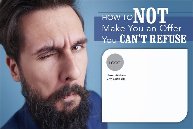 How to NOT Make an Offer Card Outside
