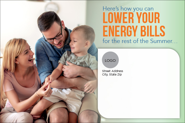 Lower Your Energy Bills Card Outside
