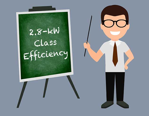The Marketing Guy Educates You About 2.8-kW Class Efficiency