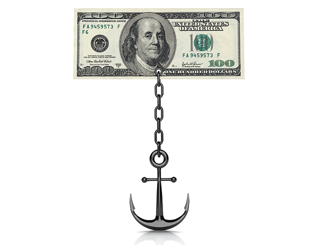 money on anchor